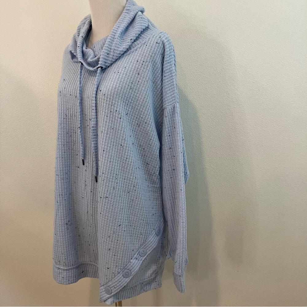 Sweatshirt Project | Drawstring Cowl Neck Long Sleeve Sweater